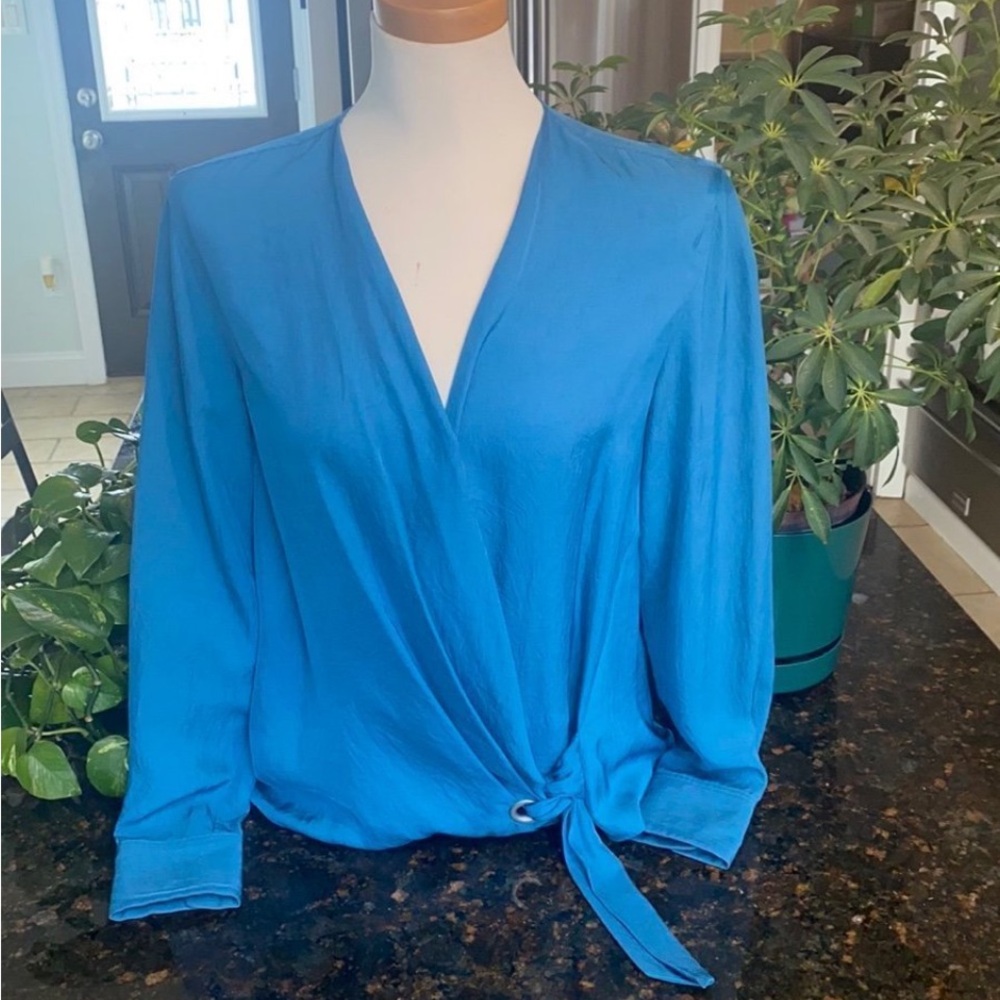 rag & bone Felix Tie Popover Blouse small